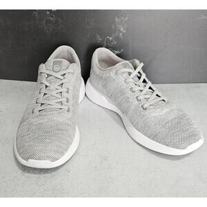 EUC PETER MILLAR Men's Gale Gray Casual Lightweight Glide V3 Knit Sneakers 12